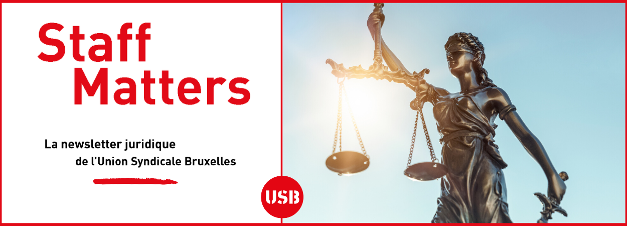 Staff Matters, la newsletter juridique de l'USB